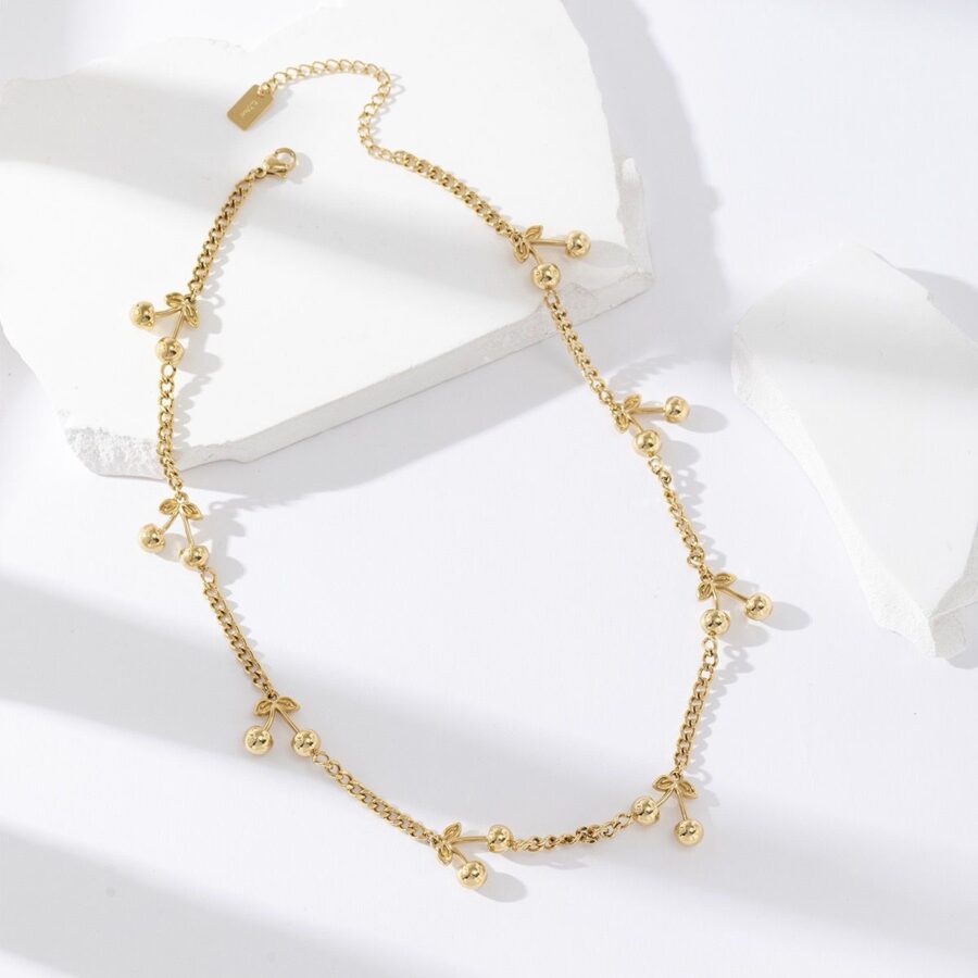 Collier cerise / 00223 – Image 2
